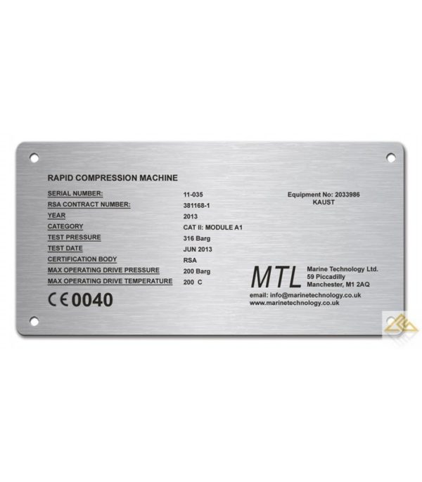 Stainless Steel Name Plate 150mm x 75mm