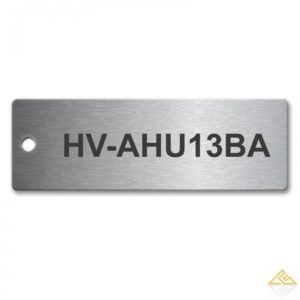 Stainless Steel Tag 75mm x 25mm (Brush Polished)