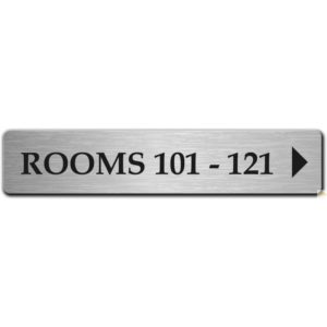 Stainless Steel Name Plate 250mm x 50mm