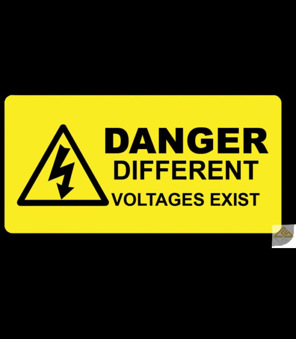 Danger Different Voltages Exist Label