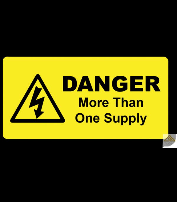 Danger More Than One Supply Label