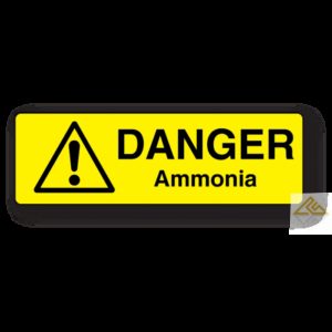Danger Ammonia Label