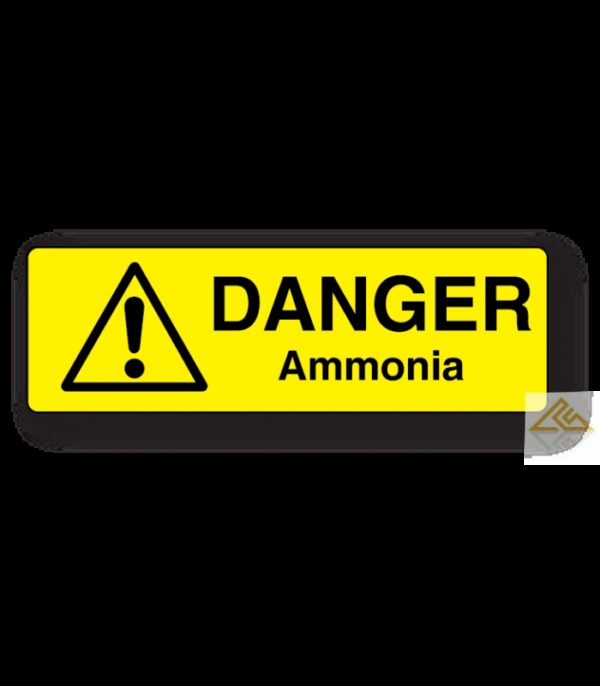 Danger Ammonia Label
