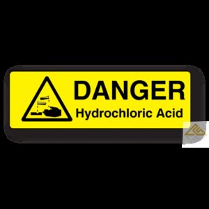 Danger Hydrochloric Acid Label