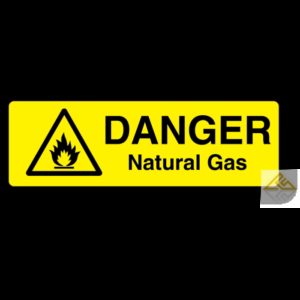 Danger Natural Gas Label