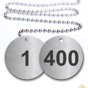 1-400 Pre-Defined Numbered Tags