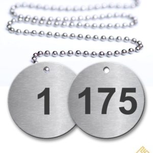 1-175 Pre-Defined Numbered Tags