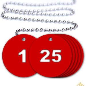 Numbered Traffolyte Tags - Pack of 25
