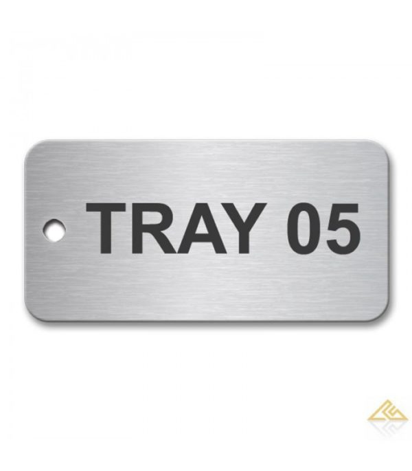 Stainless Steel Tag 50x25mm (Brush Polished)